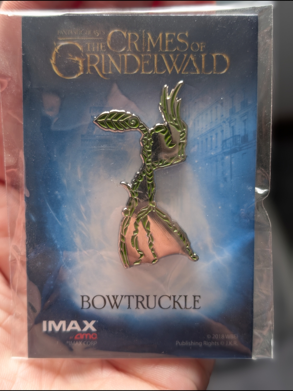 Bowtruckle Enamel Pin
